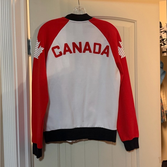 Red and White Varsity Jacket - Picture 3 of 5